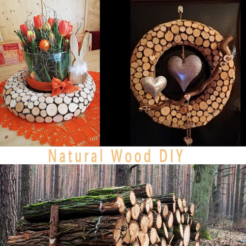 Small wood slices - slices, unfinished